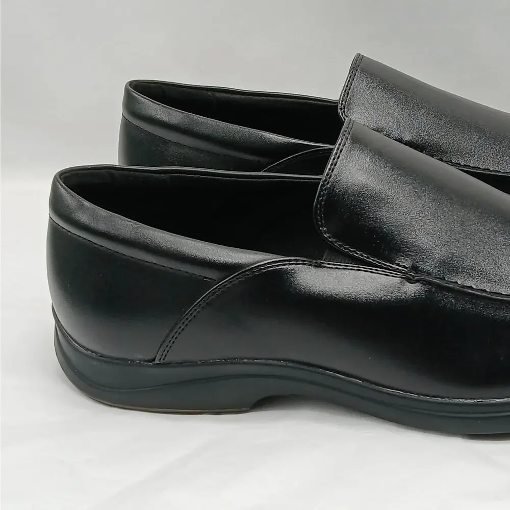 Giorgio Brutini Abrams Mens Dress Shoes 9.5 Black Leather Slip On Memory Foam - Picture 4 of 11